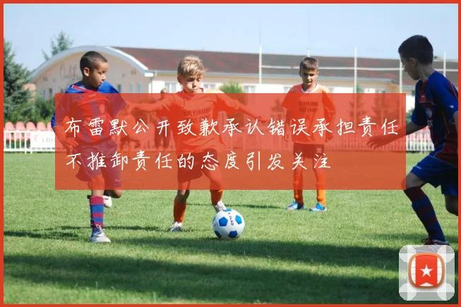 布雷默公开致歉承认错误承担责任不推卸责任的态度引发关注